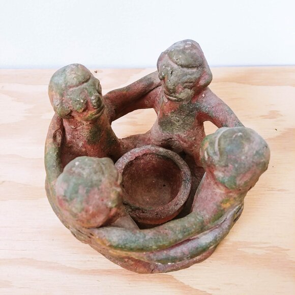 90s Vintage Circle Of Friends Candle Holder - Picture 5 of 5